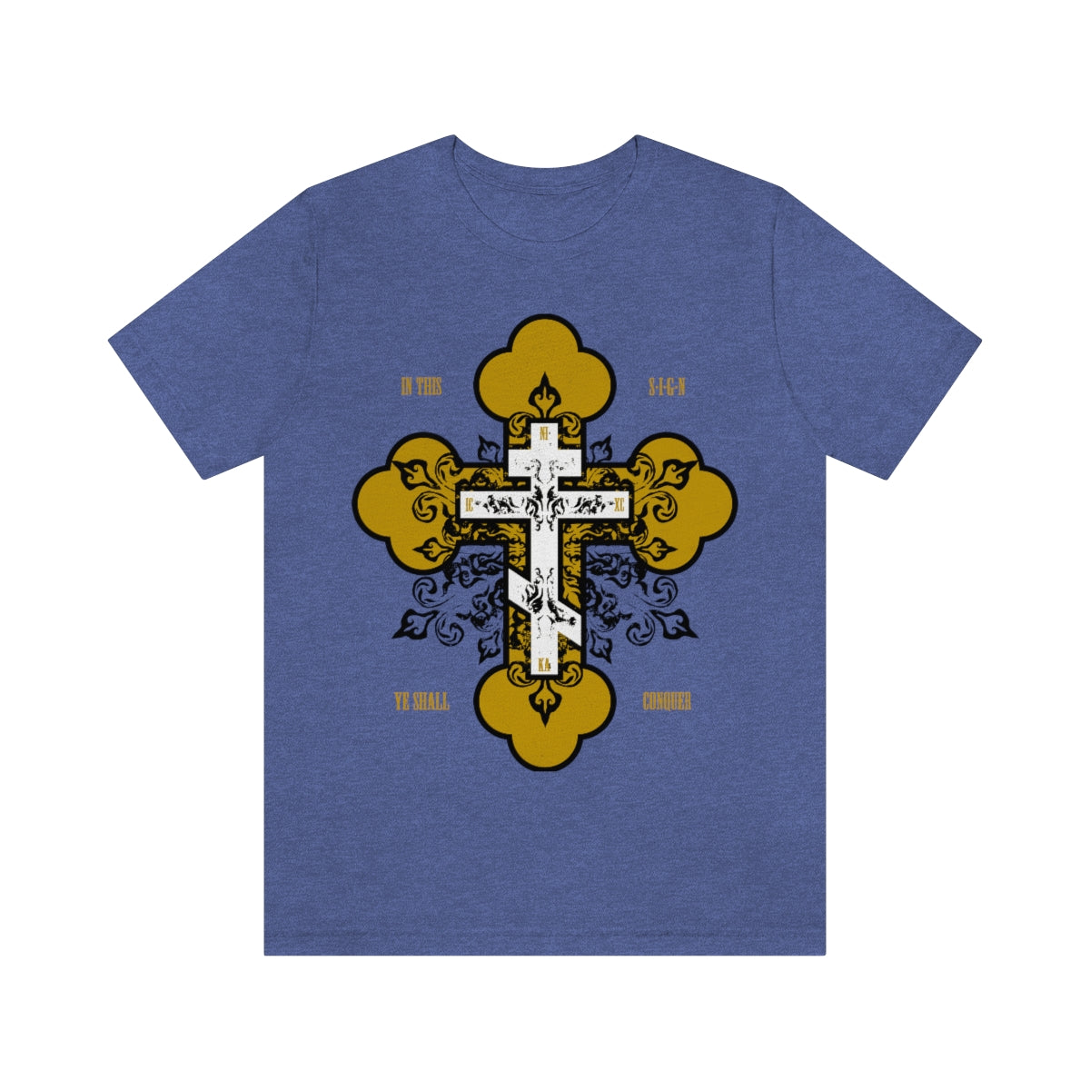 In This Sign Ye Shall Conquer No. 2 | In Hoc Signo Vinces | Orthodox Christian T-Shirt