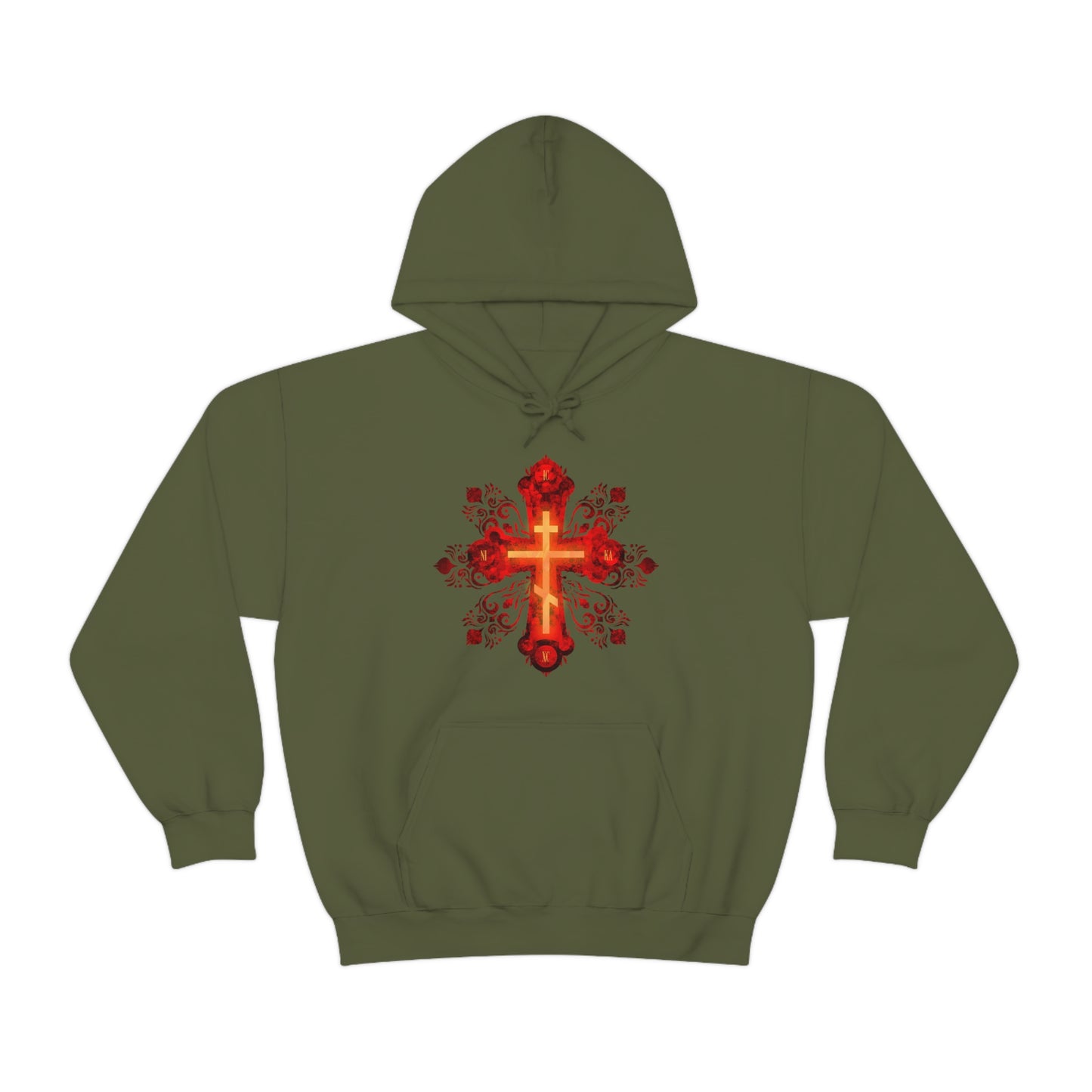 Art Cross: Russian Animation Style No. 1 | Orthodox Christian Hoodie / Hooded Sweatshirt