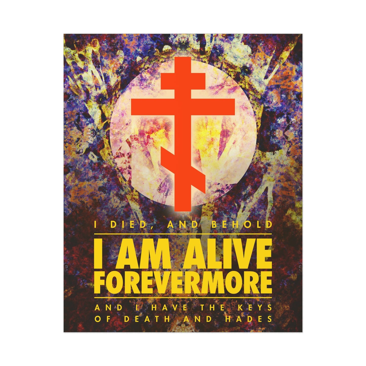 I Am Alive Forevermore No. 1 | Orthodox Christian Art Poster