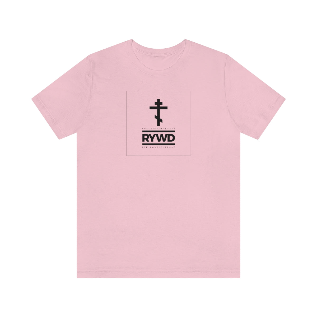 RYWD (Remember You Will Die) (Black Text) Logo Design No. 1 | Orthodox Christian T-Shirt