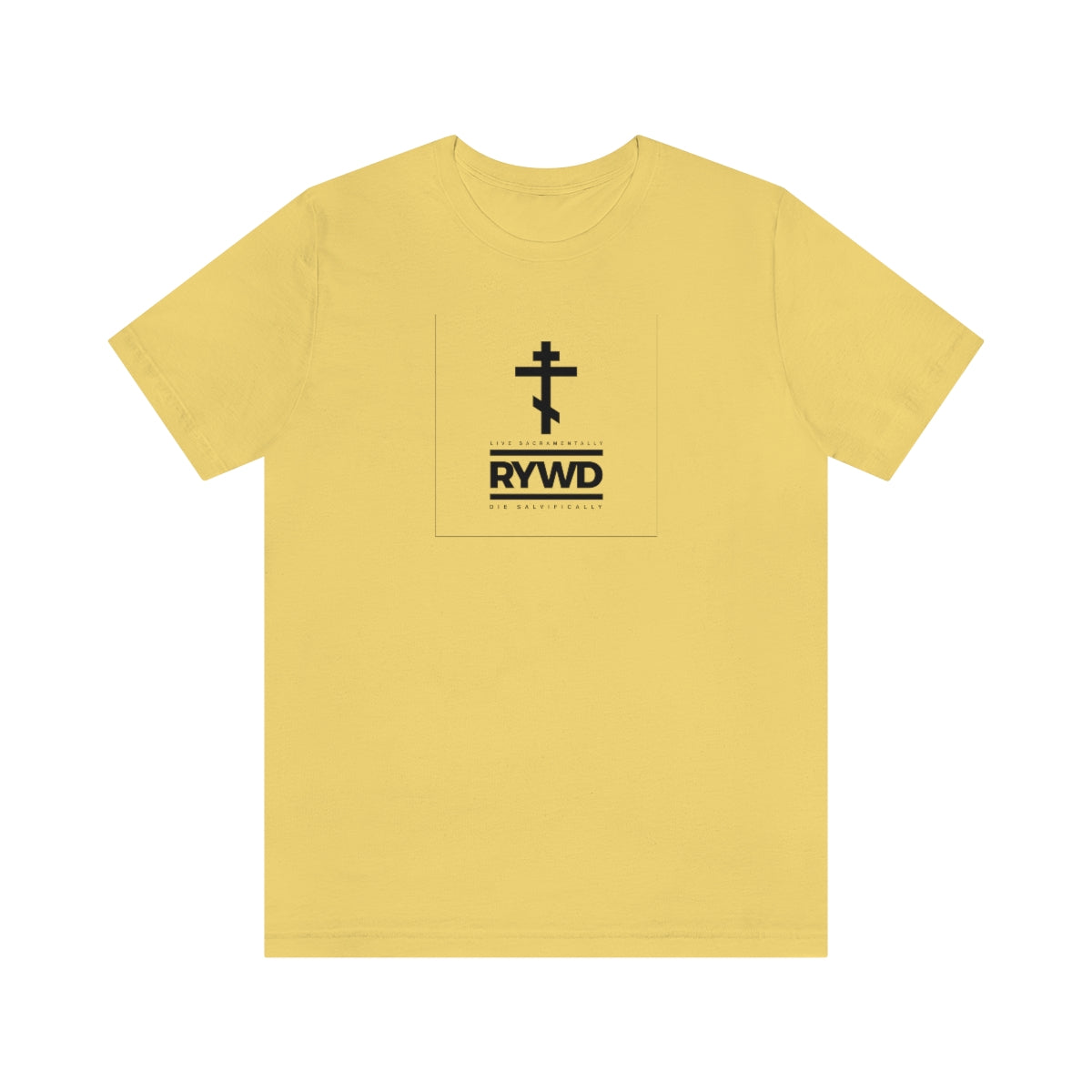 RYWD (Remember You Will Die) (Black Text) Logo Design No. 1 | Orthodox Christian T-Shirt