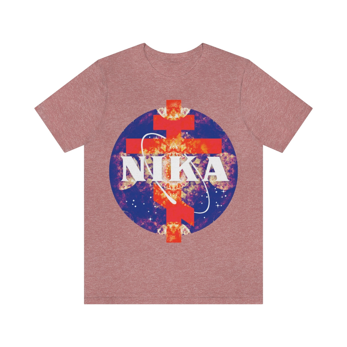 NASA / NIKA Logo Mashup Design No. 2 | Orthodox Christian T-Shirt