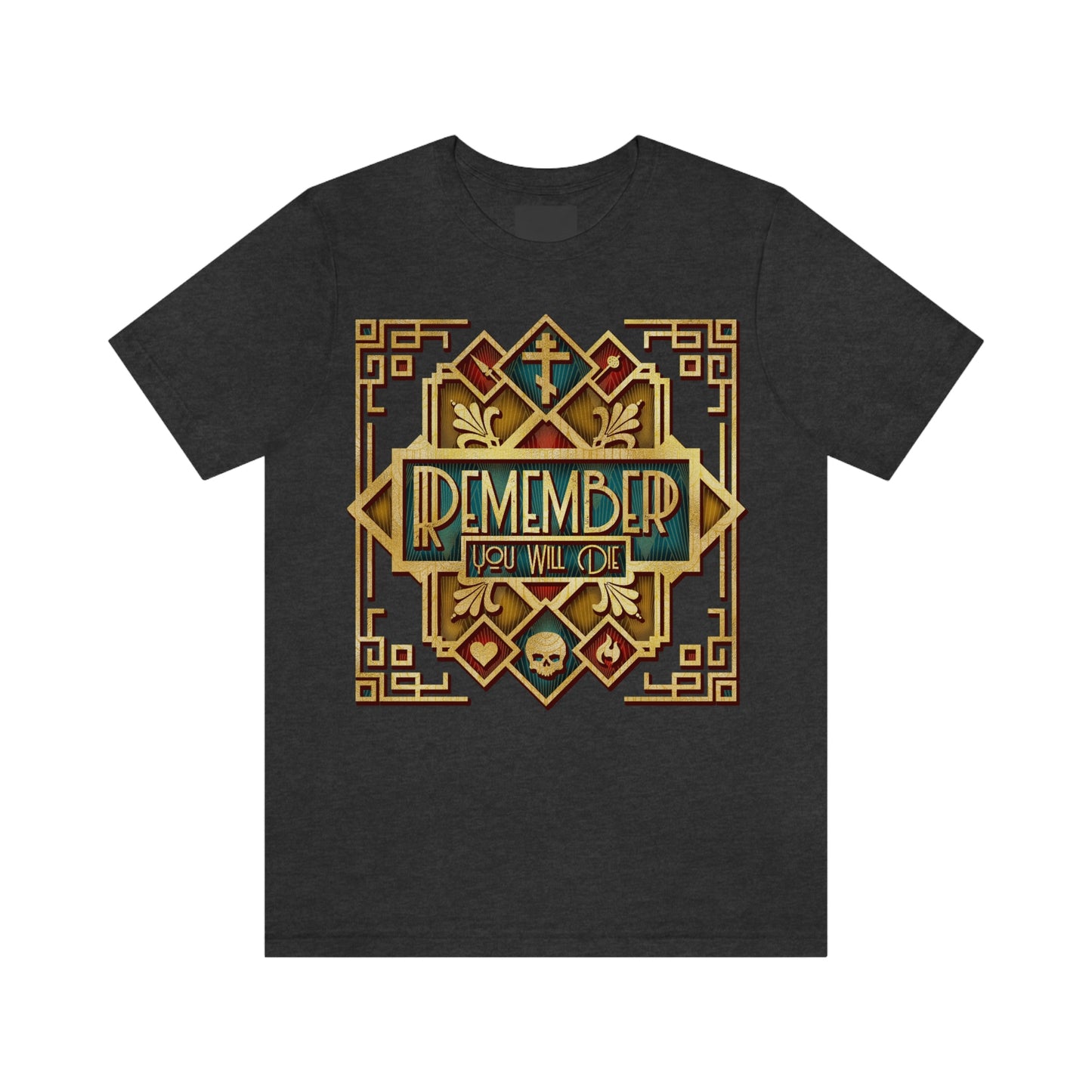 Remember You Will Die: Art Deco Design No.2 | Orthodox Christian T-Shirt