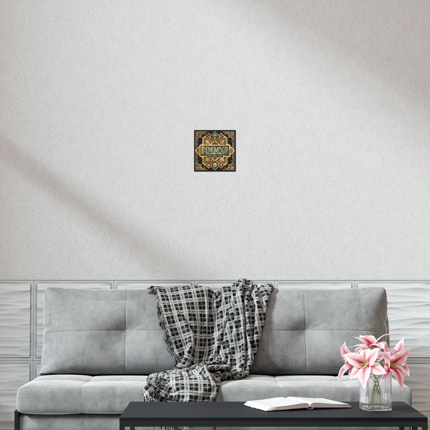 Remember You Will Die: Art Deco Design No.2 | Orthodox Christian Art Poster