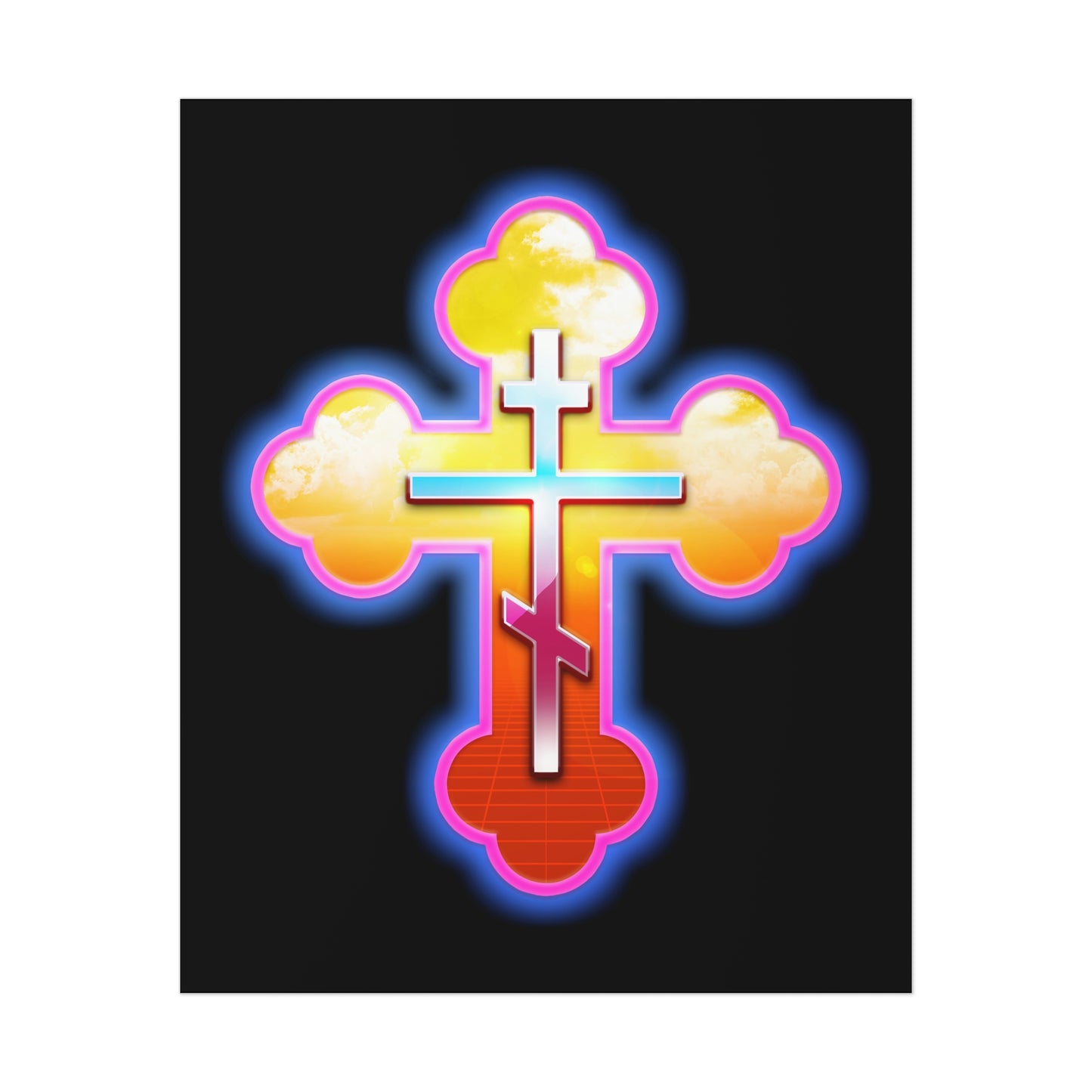 80s Cross No. 1 | Orthodox Christian Art Poster