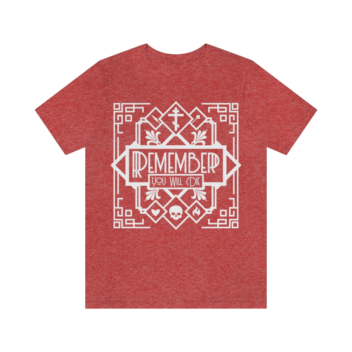 Remember You Will Die Art Deco Design No. 1 | Orthodox Christian T-Shirt