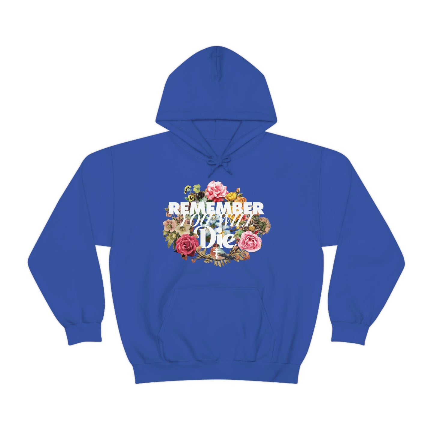 Remember You Will Die Floral Design No. 1 | Orthodox Christian Hoodie / Hooded Sweatshirt
