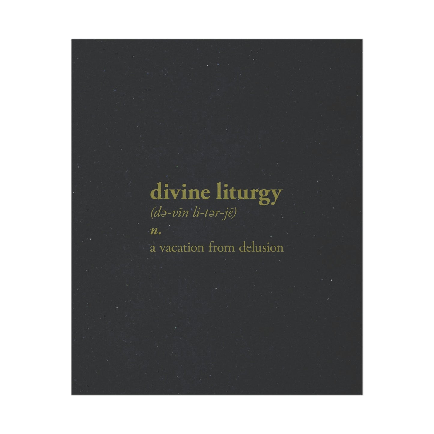 Divine Liturgy Definition No. 1 | Orthodox Christian Art Poster