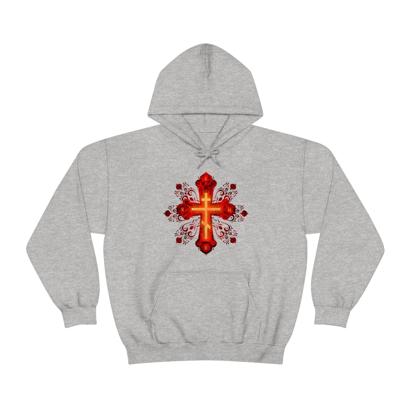 Art Cross: Russian Animation Style No. 1 | Orthodox Christian Hoodie / Hooded Sweatshirt