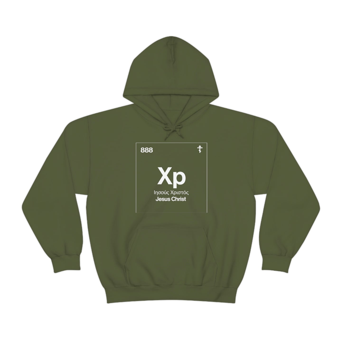 Christogram: Atomic Element No. 1 | Orthodox Christian Hoodie / Hooded Sweatshirt