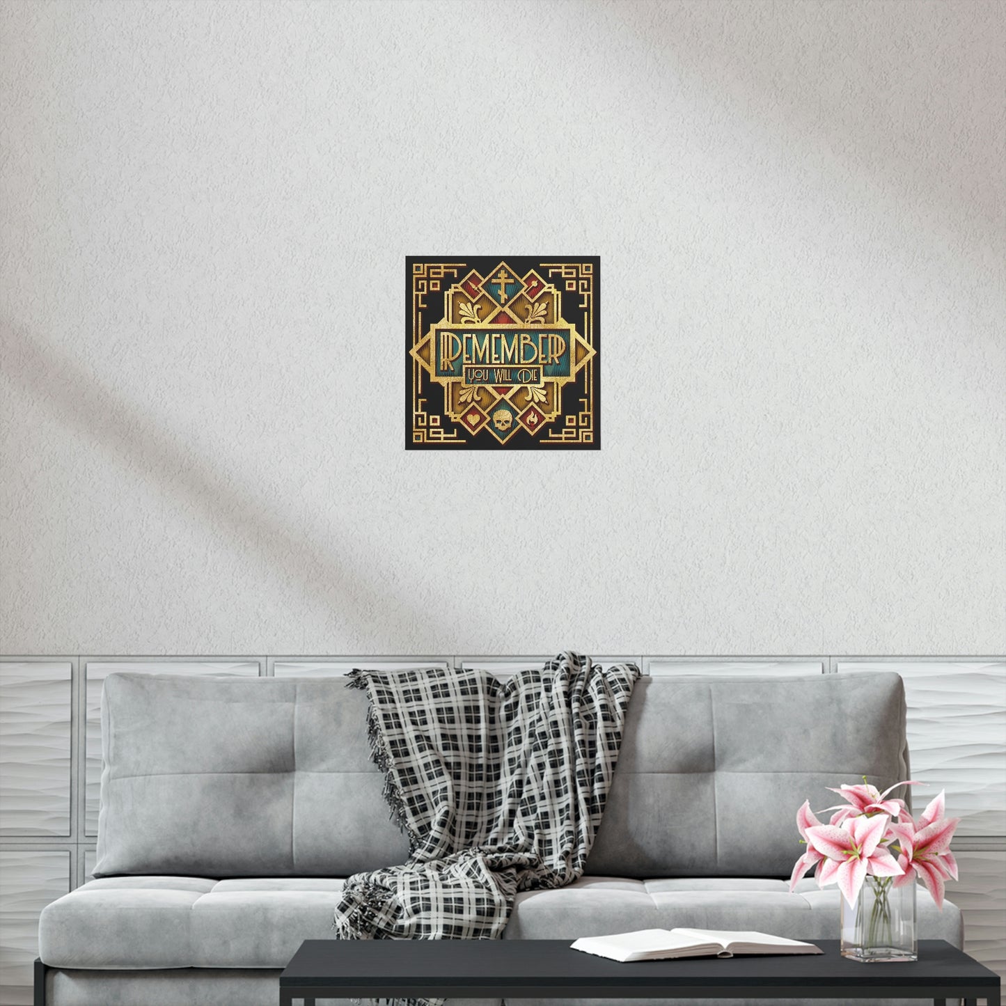 Remember You Will Die: Art Deco Design No.2 | Orthodox Christian Art Poster
