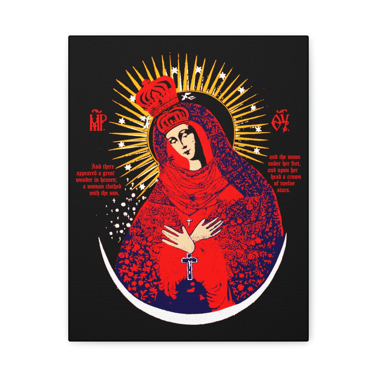 Our Lady the Gate of Dawn No. 1 | Canvas Icono-Graphic | Orthodox Christian Art