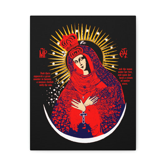 Our Lady the Gate of Dawn No. 1 | Canvas Icono-Graphic | Orthodox Christian Art