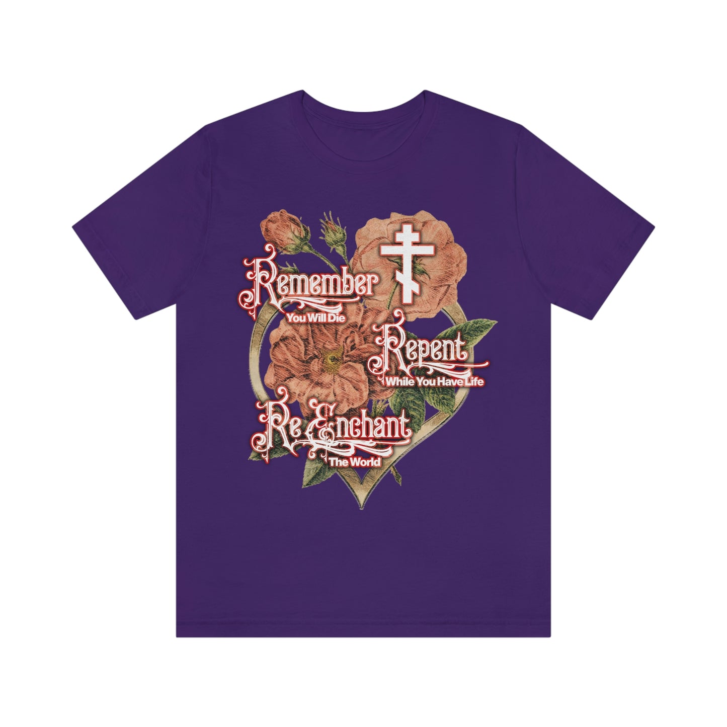 Remember Repent Re-Enchant: Victorian Design No.1a | Orthodox Christian T-Shirt