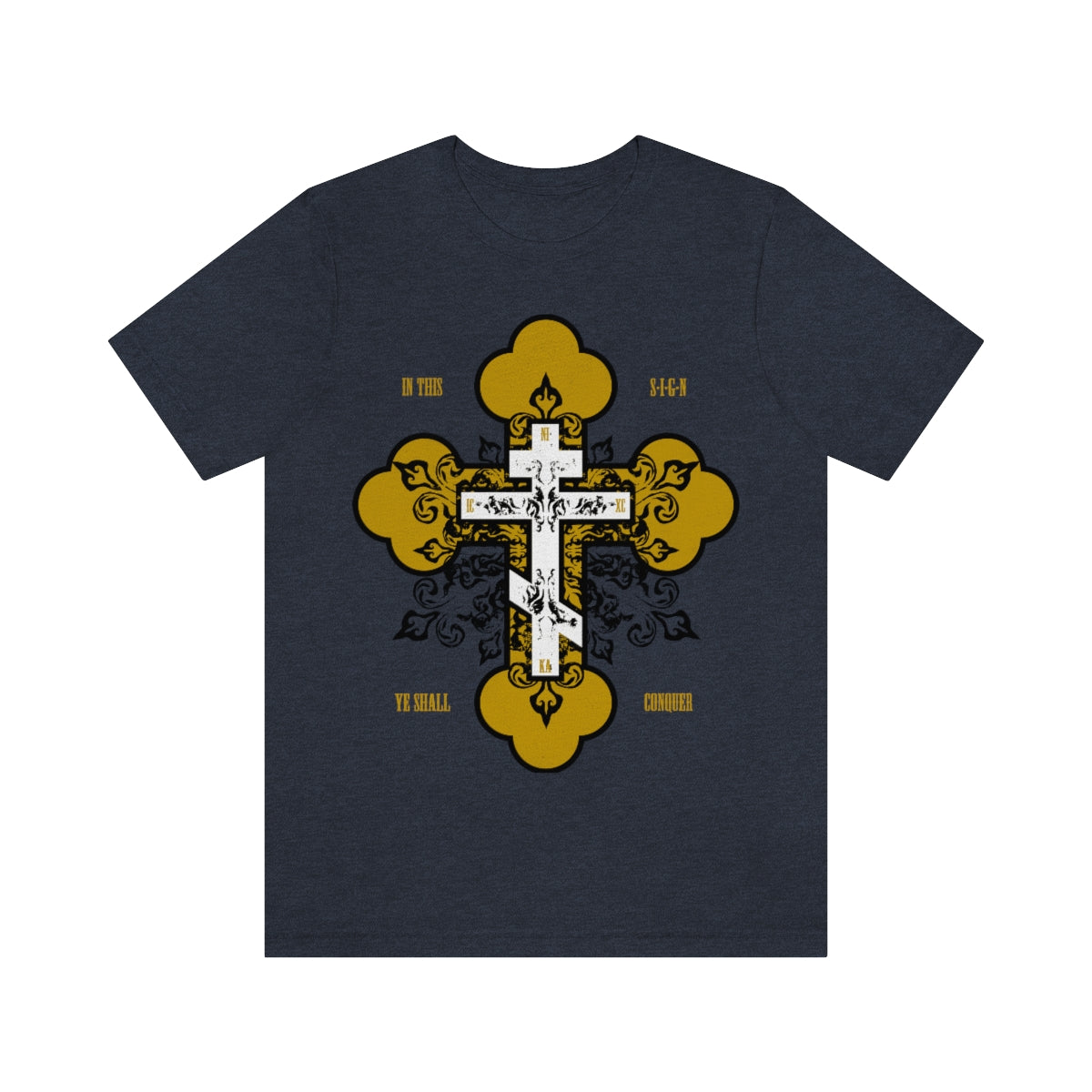 In This Sign Ye Shall Conquer No. 2 | In Hoc Signo Vinces | Orthodox Christian T-Shirt