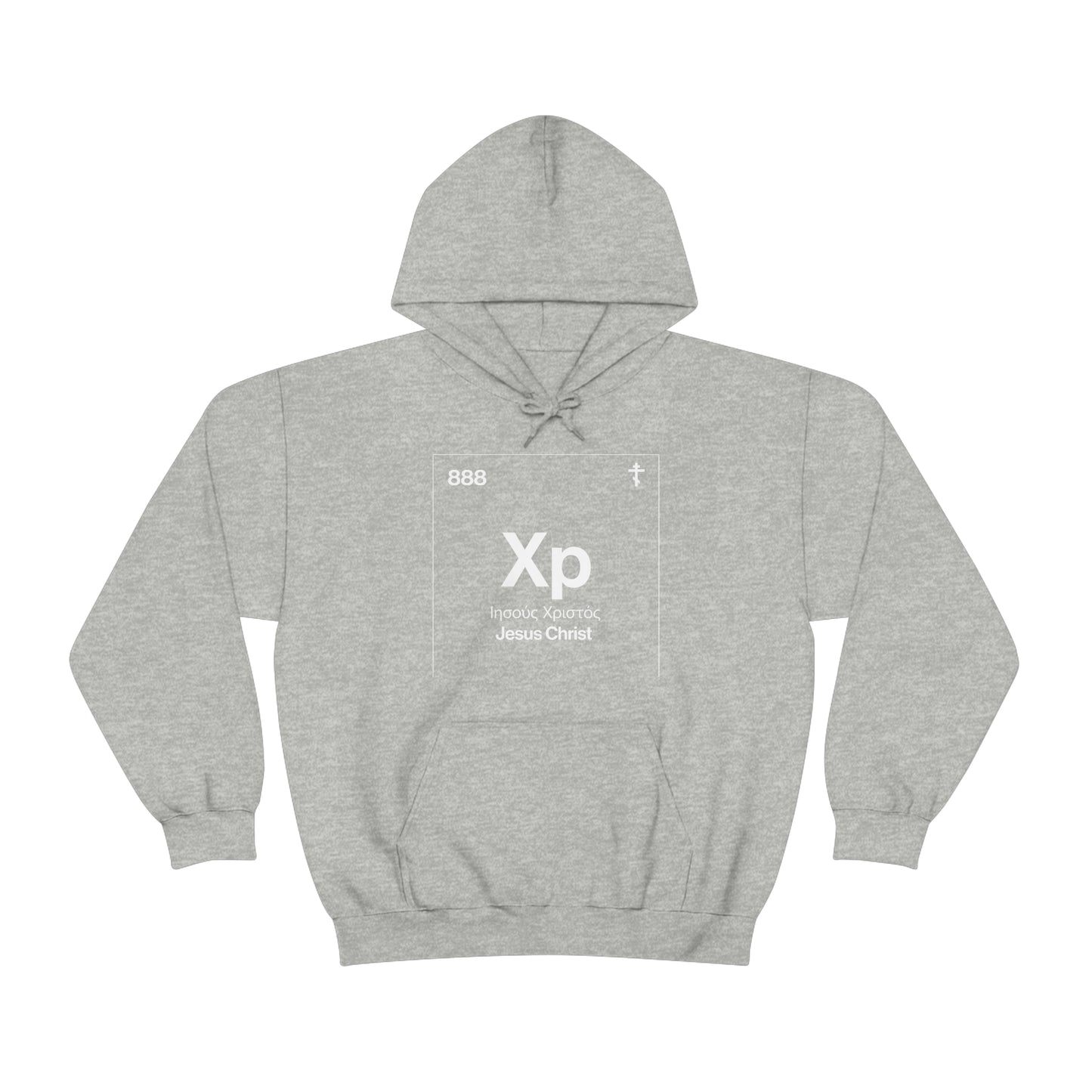 Christogram: Atomic Element No. 1 | Orthodox Christian Hoodie / Hooded Sweatshirt