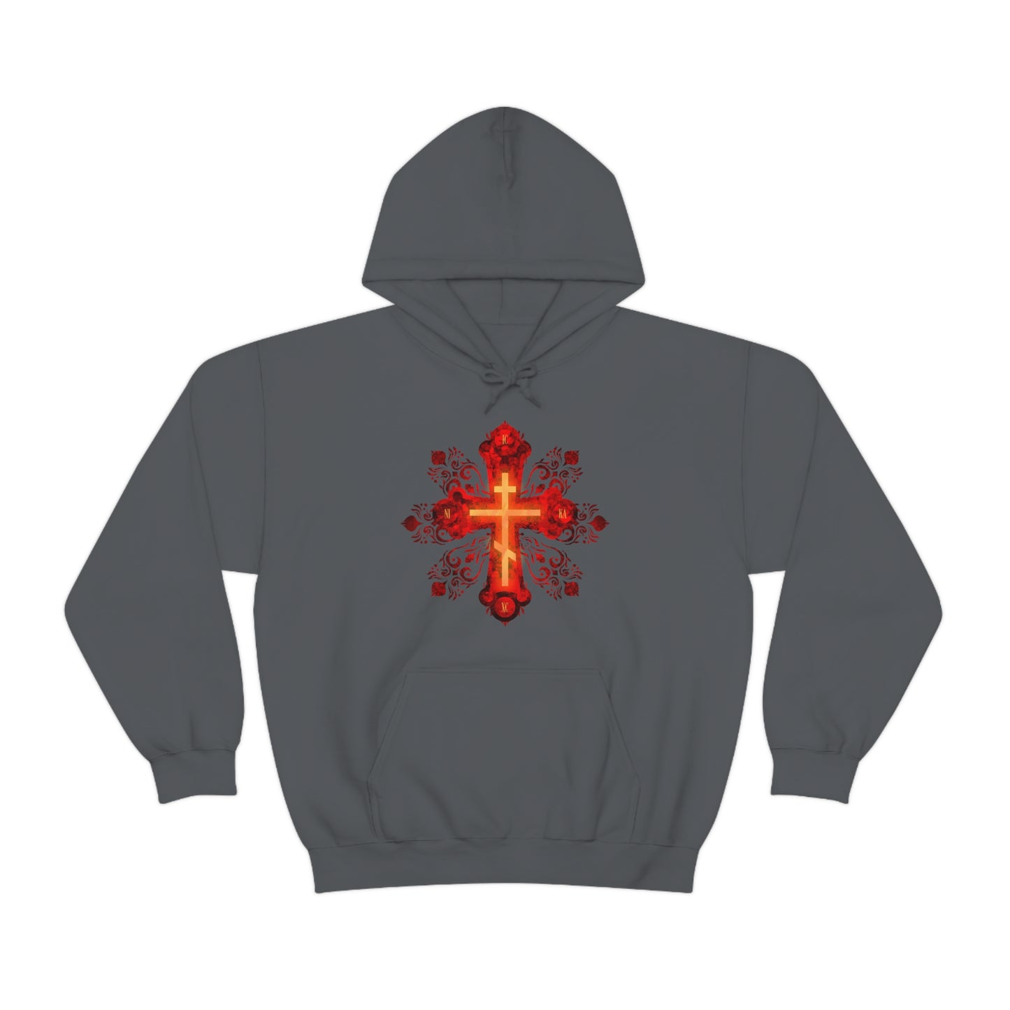 Art Cross: Russian Animation Style No. 1 | Orthodox Christian Hoodie / Hooded Sweatshirt