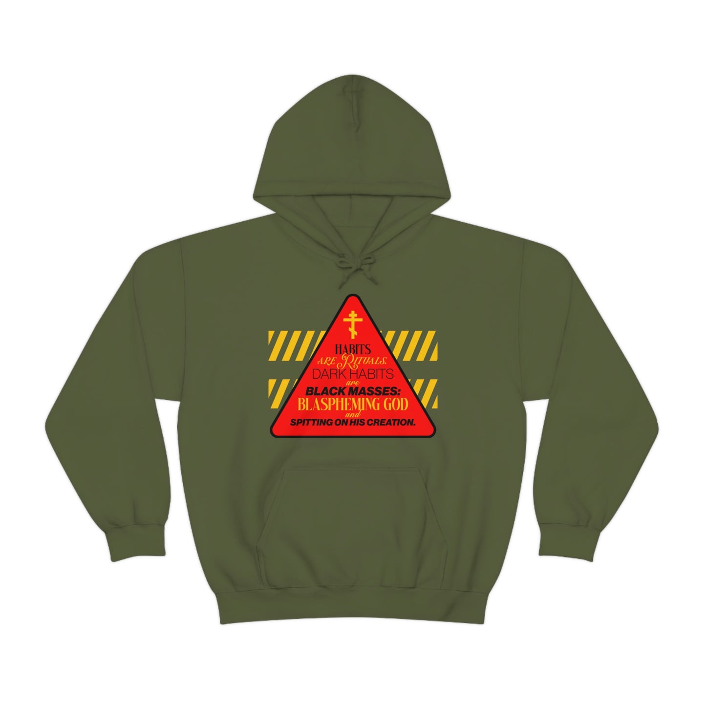 Dark Habits are Black Masses No. 1 | Orthodox Christian Hoodie / Hooded Sweatshirt