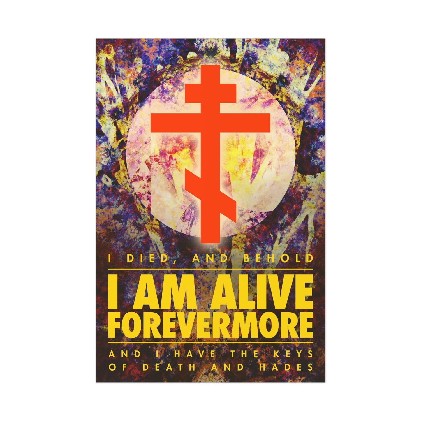 I Am Alive Forevermore No. 1 | Orthodox Christian Art Poster