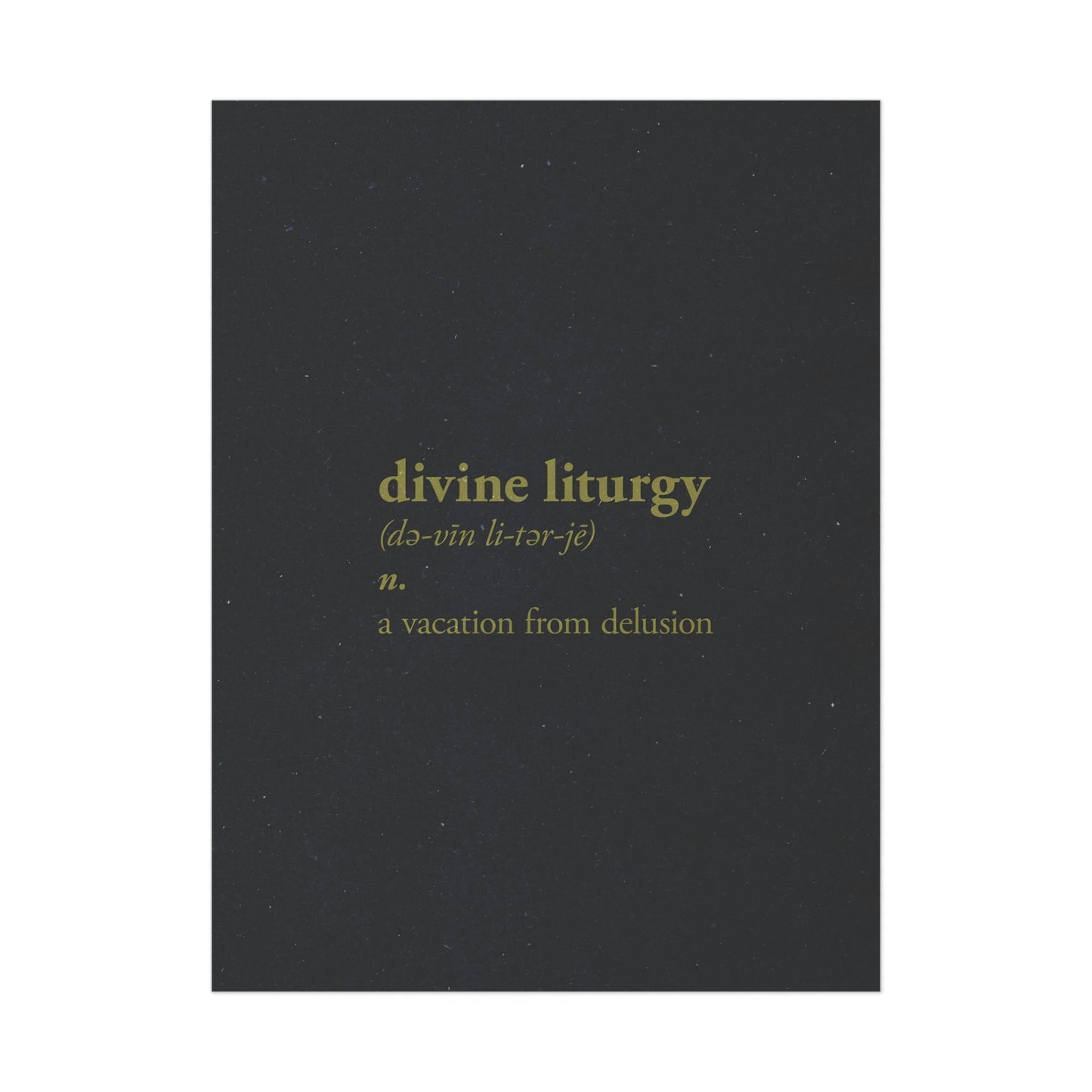 Divine Liturgy Definition No. 1 | Orthodox Christian Art Poster