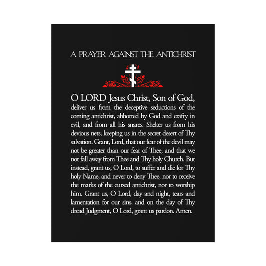 Prayer Against the Antichrist No. 1 | Orthodox Christian Art Poster
