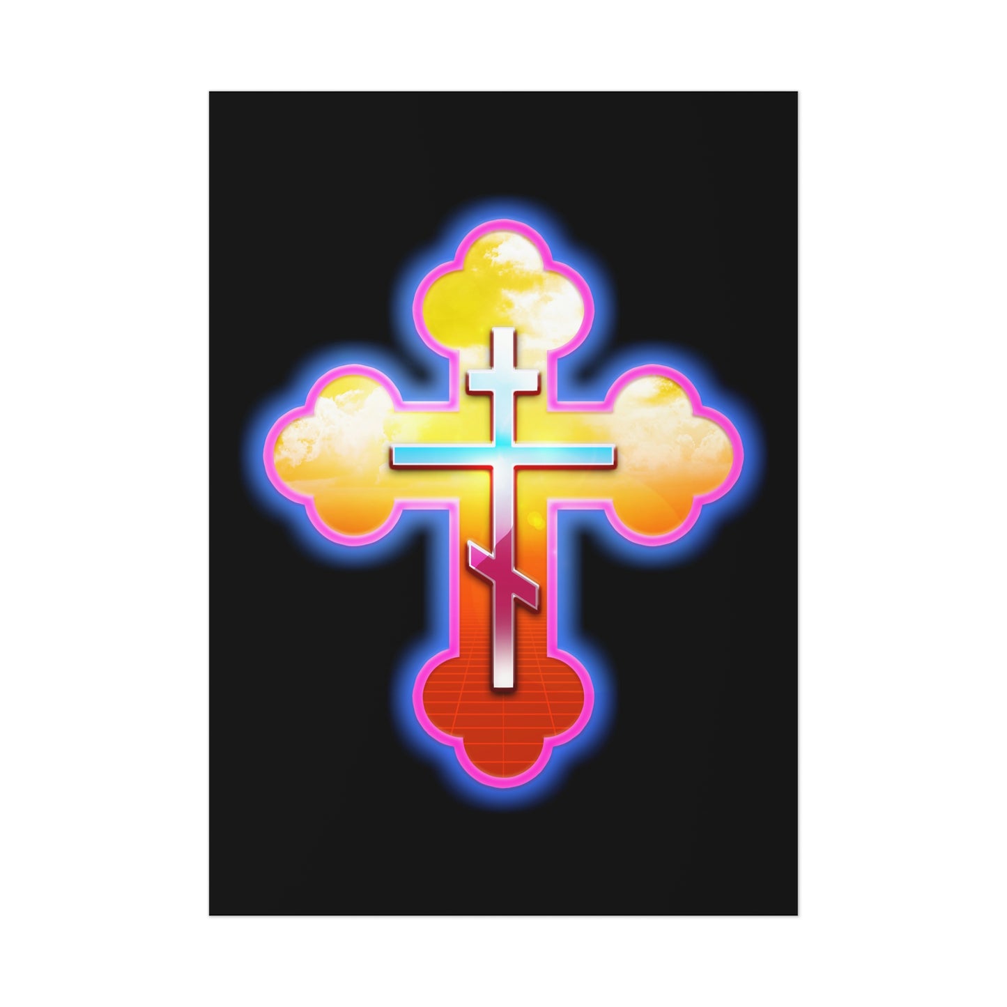 80s Cross No. 1 | Orthodox Christian Art Poster