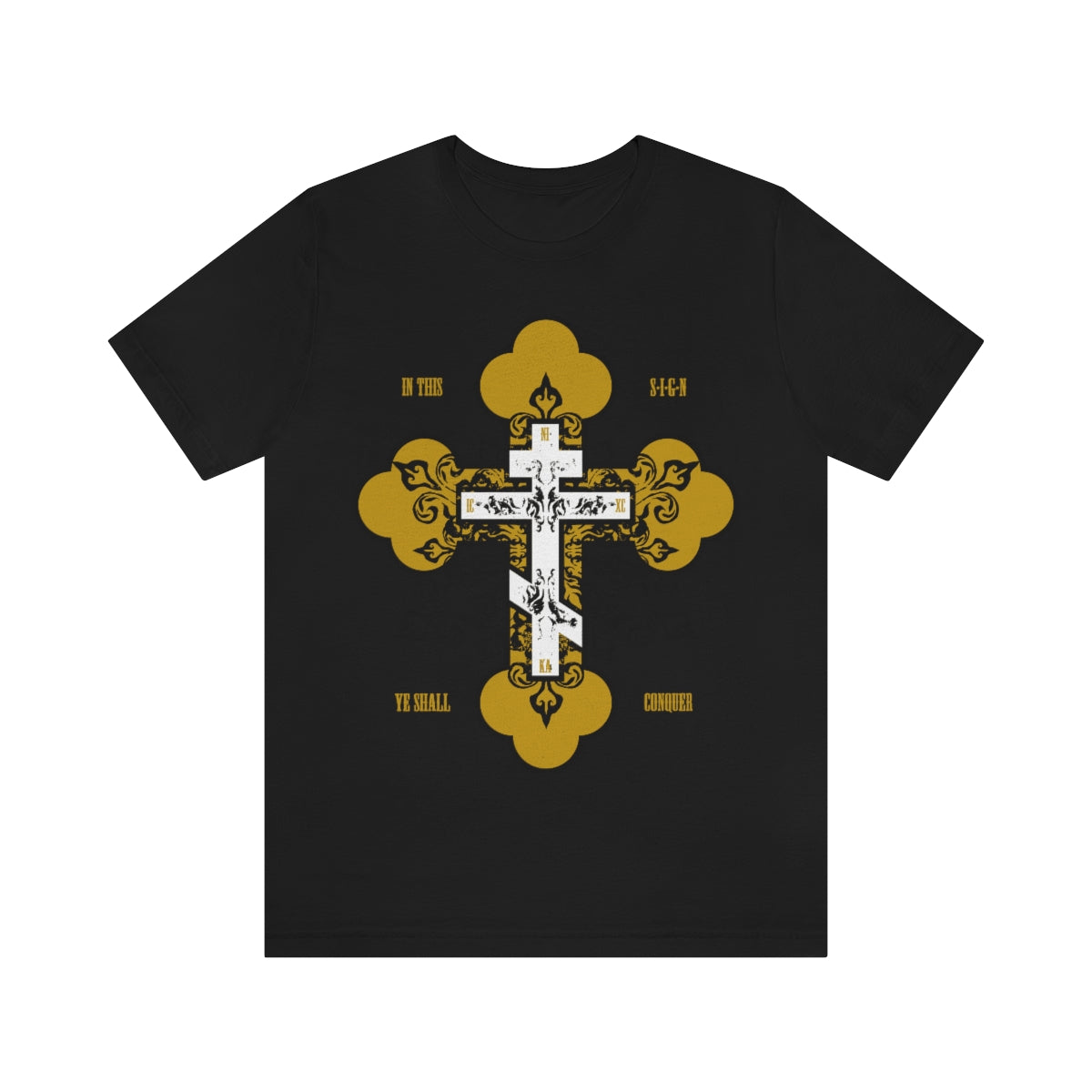 In This Sign Ye Shall Conquer No. 2 | In Hoc Signo Vinces | Orthodox Christian T-Shirt