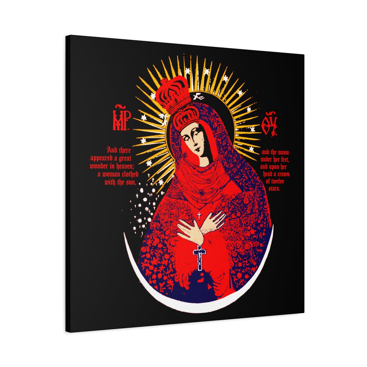 Our Lady the Gate of Dawn No. 1 | Canvas Icono-Graphic | Orthodox Christian Art