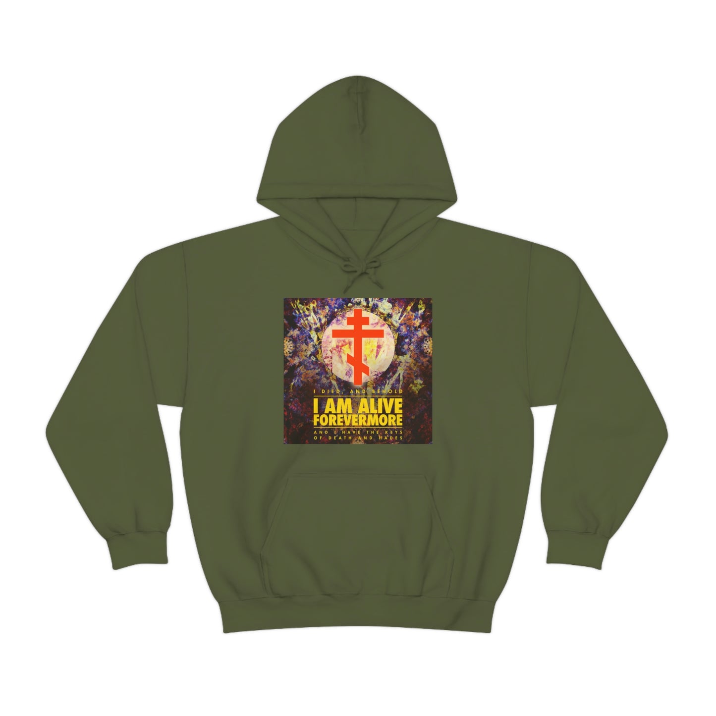I Am Alive Forevermore No. 1 | Orthodox Christian Hoodie / Hooded Sweatshirt