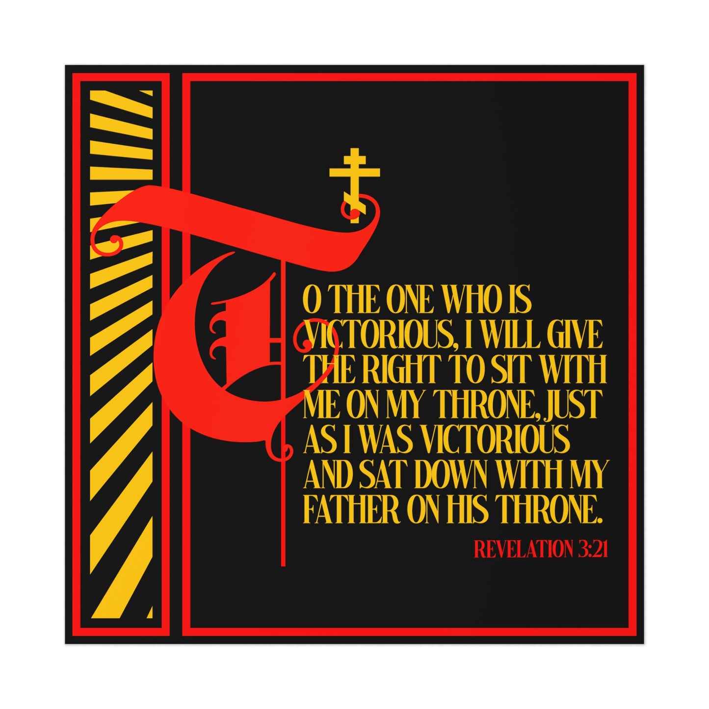 To the One Who Is Victorious No. 6 | Orthodox Christian Art Poster