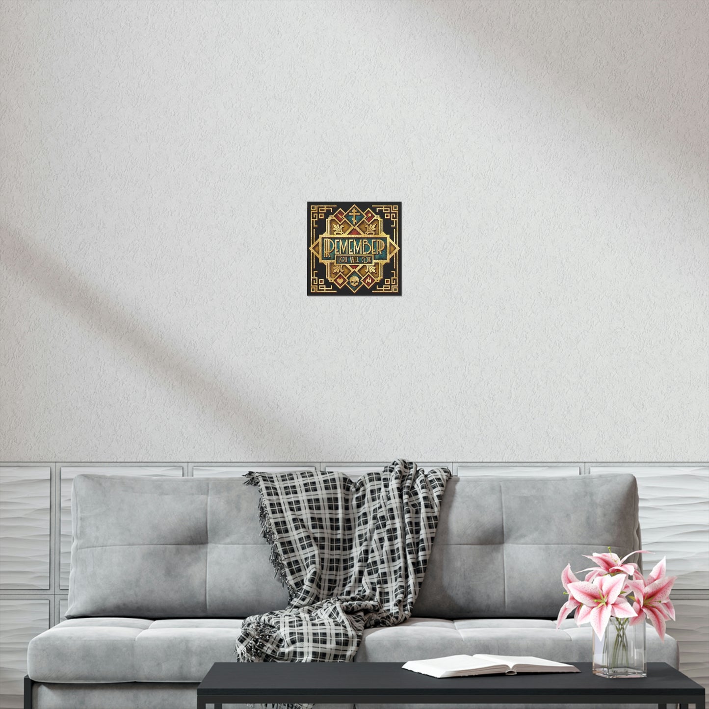 Remember You Will Die: Art Deco Design No.2 | Orthodox Christian Art Poster