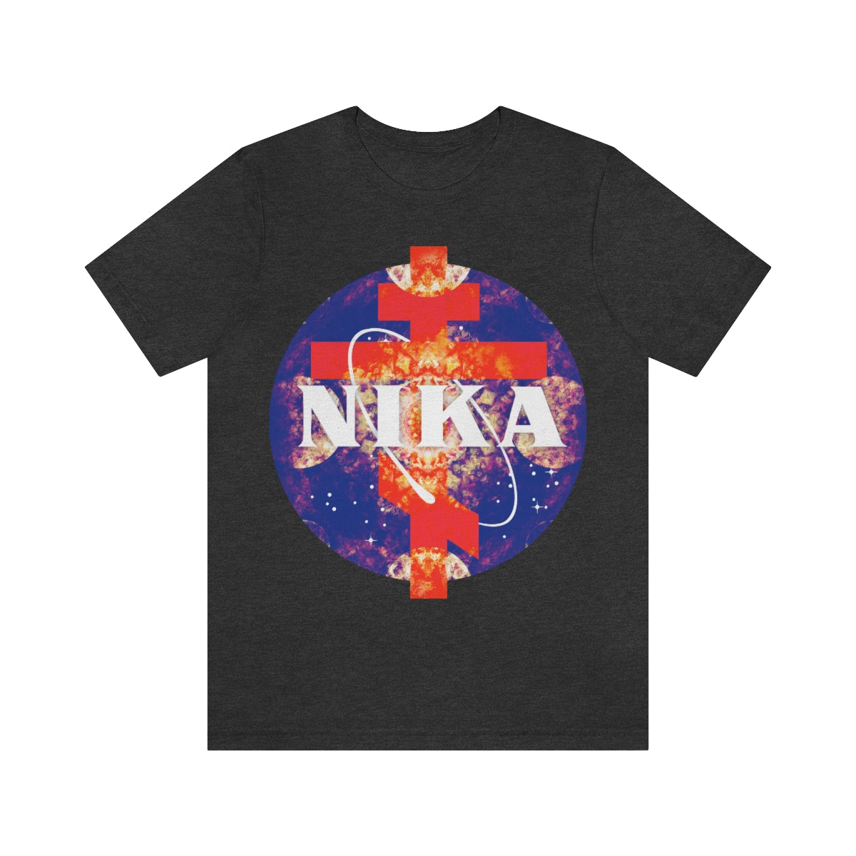 NASA / NIKA Logo Mashup Design No. 2 | Orthodox Christian T-Shirt