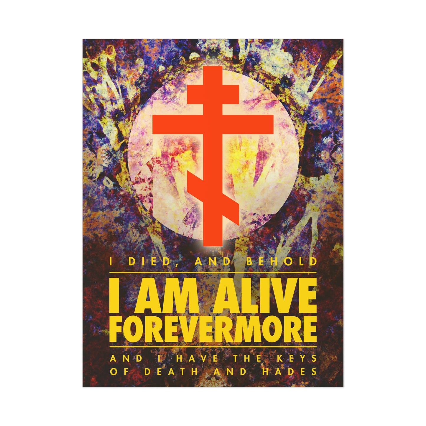 I Am Alive Forevermore No. 1 | Orthodox Christian Art Poster