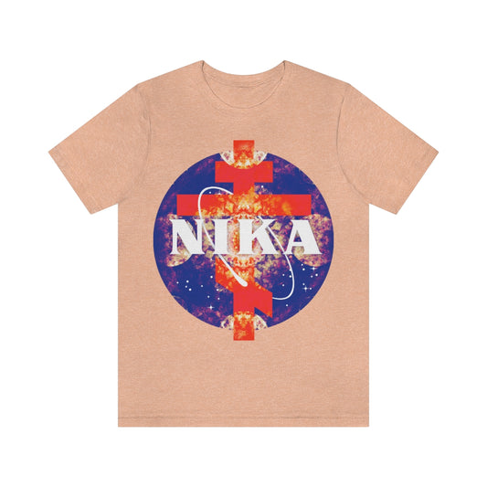 NASA / NIKA Logo Mashup Design No. 2 | Orthodox Christian T-Shirt