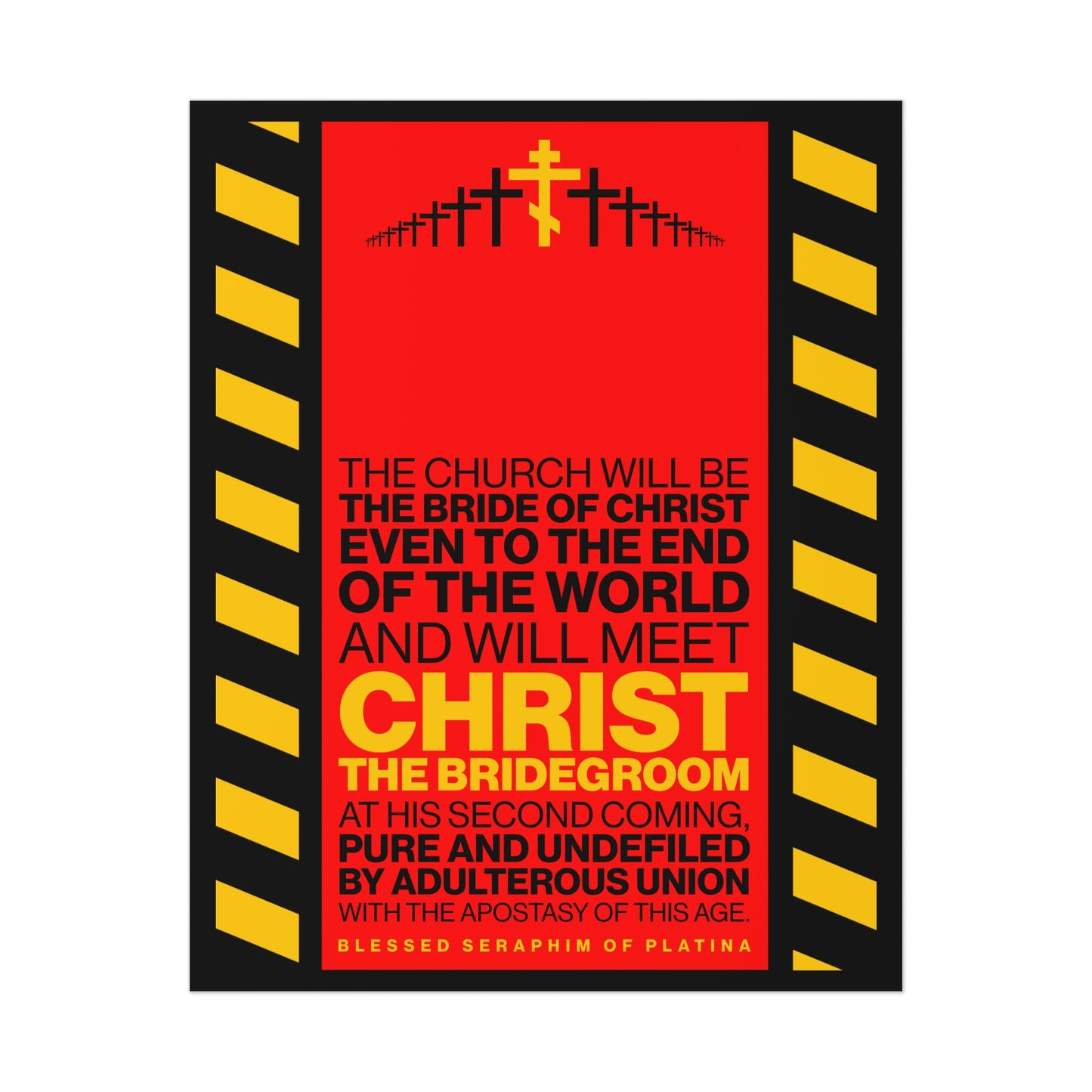 The Church Will Be the Bride of Christ No. 1 | Orthodox Christian Art Poster