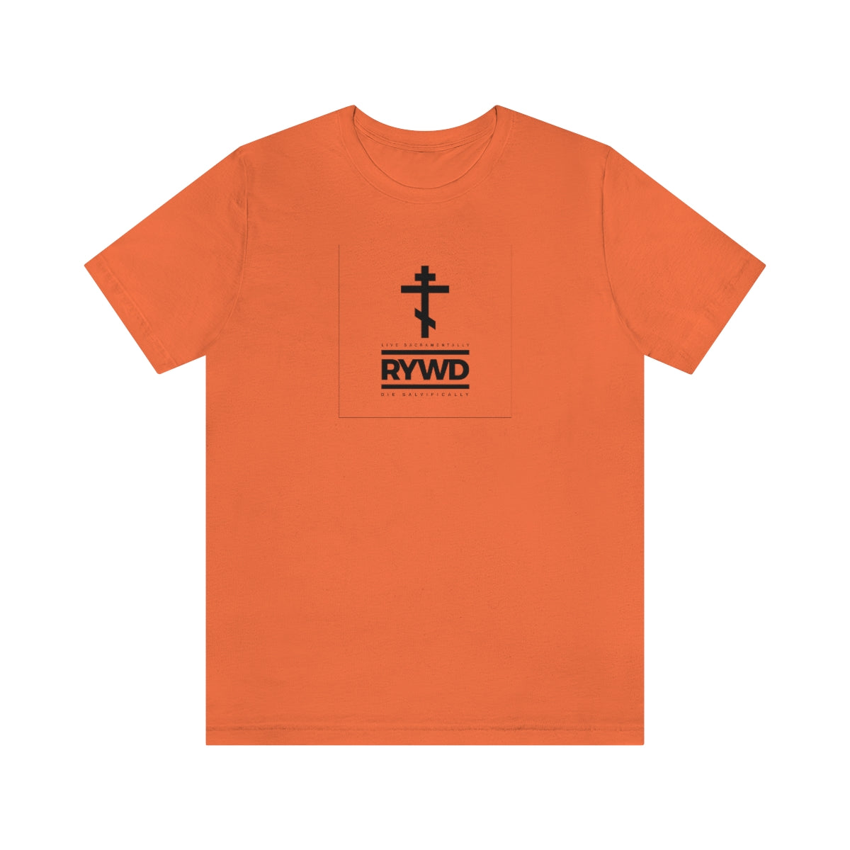 RYWD (Remember You Will Die) (Black Text) Logo Design No. 1 | Orthodox Christian T-Shirt
