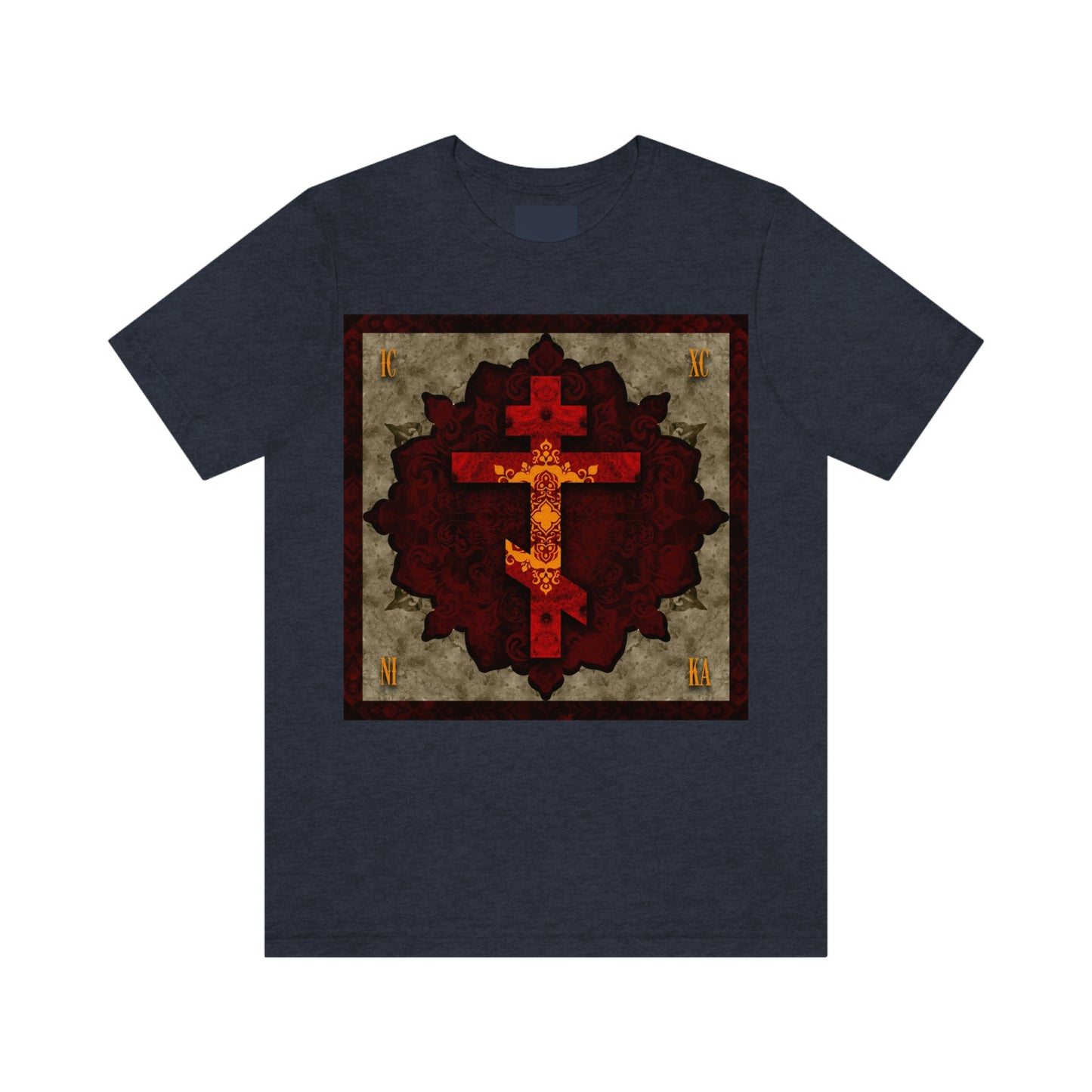 Art Cross: Ætheric Rose Window Cross Design No. 30 | Orthodox Cross