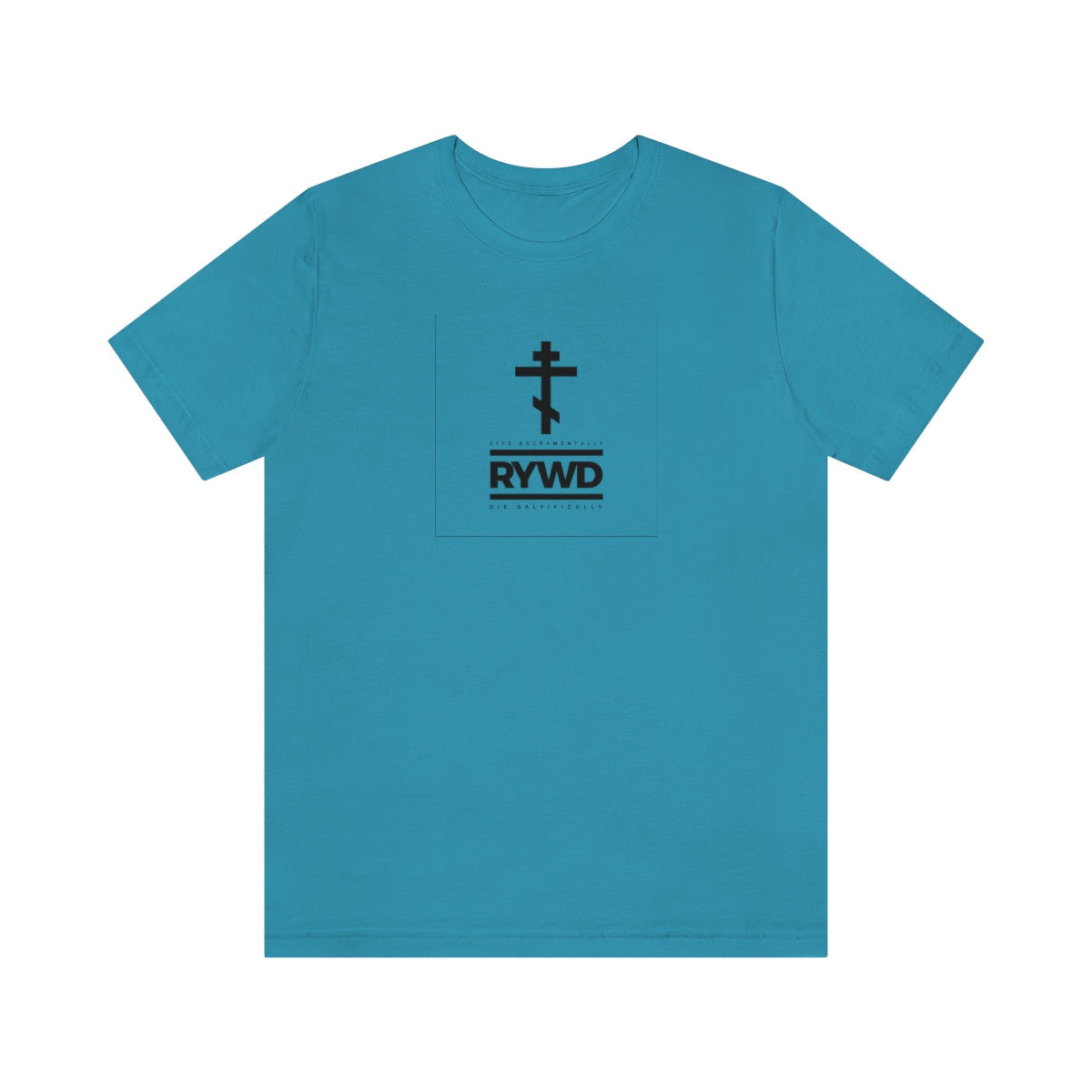 RYWD (Remember You Will Die) (Black Text) Logo Design No. 1 | Orthodox Christian T-Shirt
