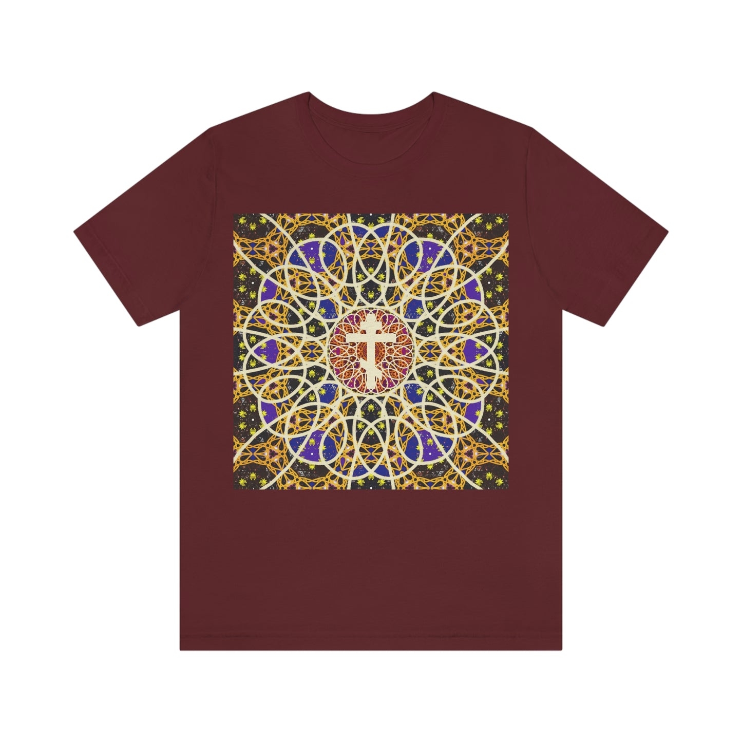 Art Cross: Rose Window No. 1 | Orthodox Christian T-Shirt