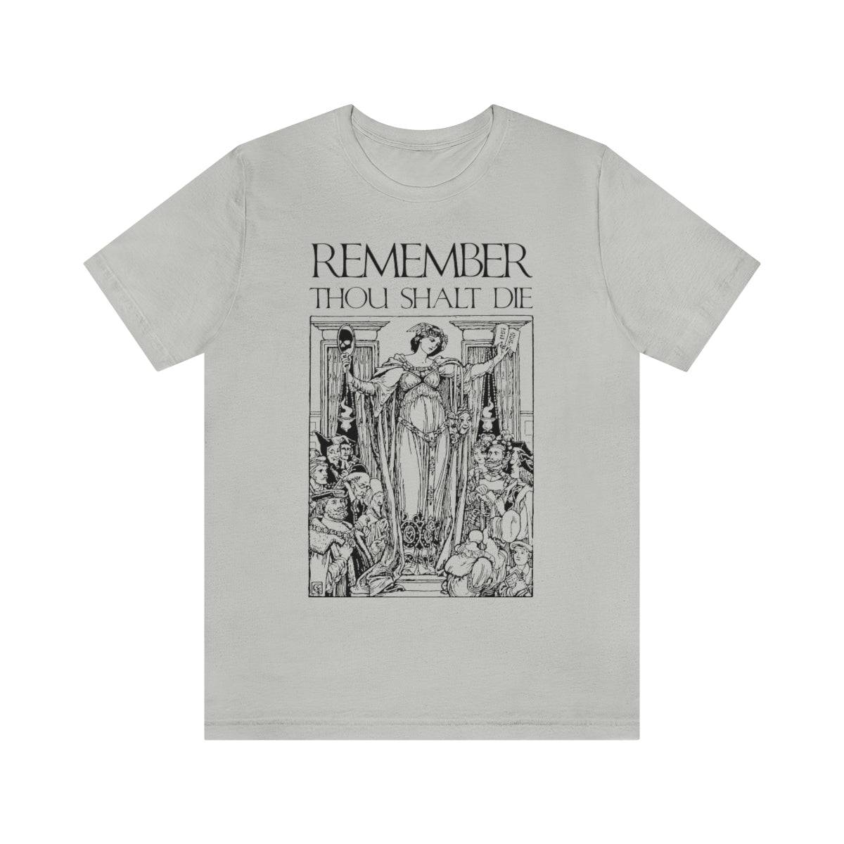Remember You Will Die Shakespearean Woodcut Design No. 1 | Orthodox Christian T-Shirt