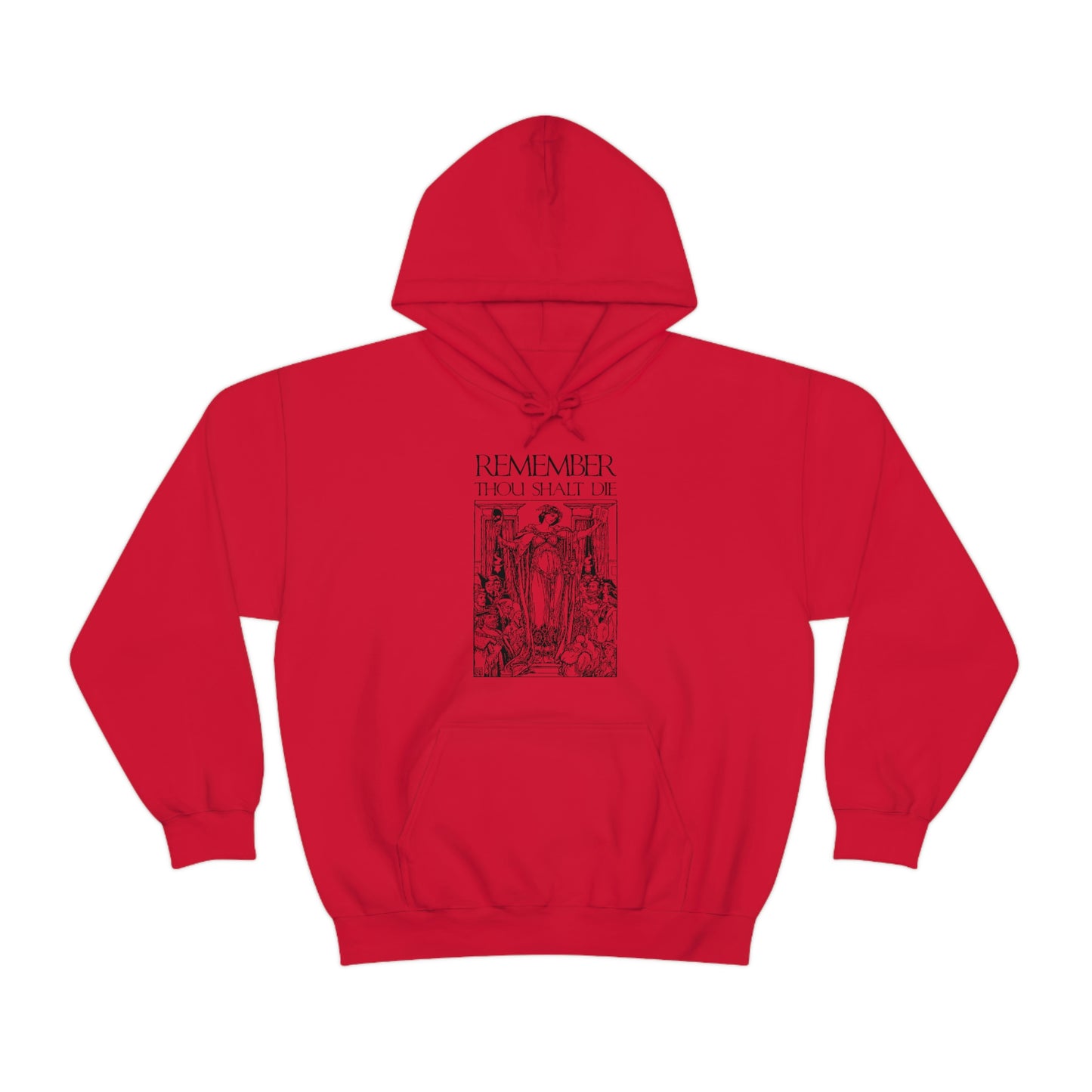 Remember You Will Die Shakespearean Woodcut Design No. 1 | Orthodox Christian Hoodie / Hooded Sweatshirt