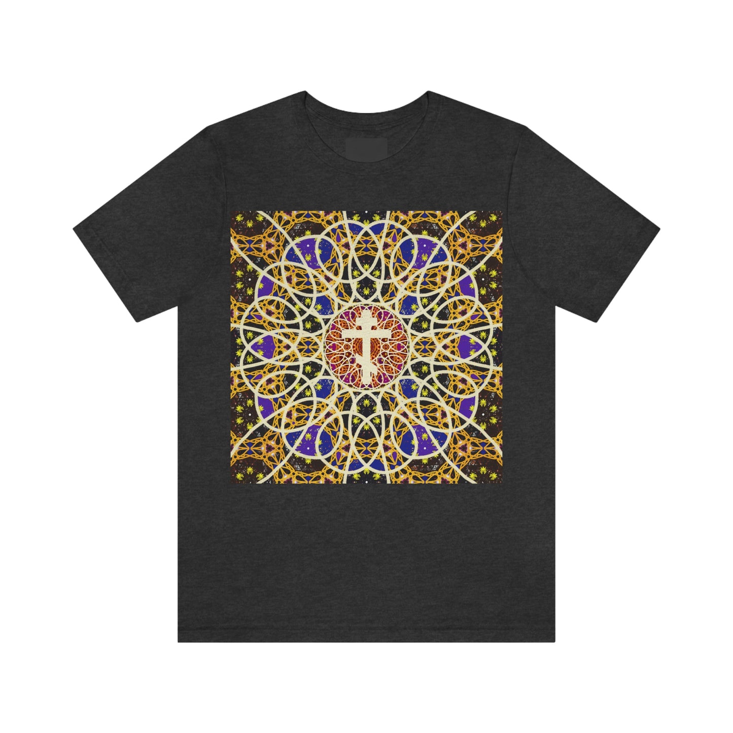 Art Cross: Rose Window No. 1 | Orthodox Christian T-Shirt