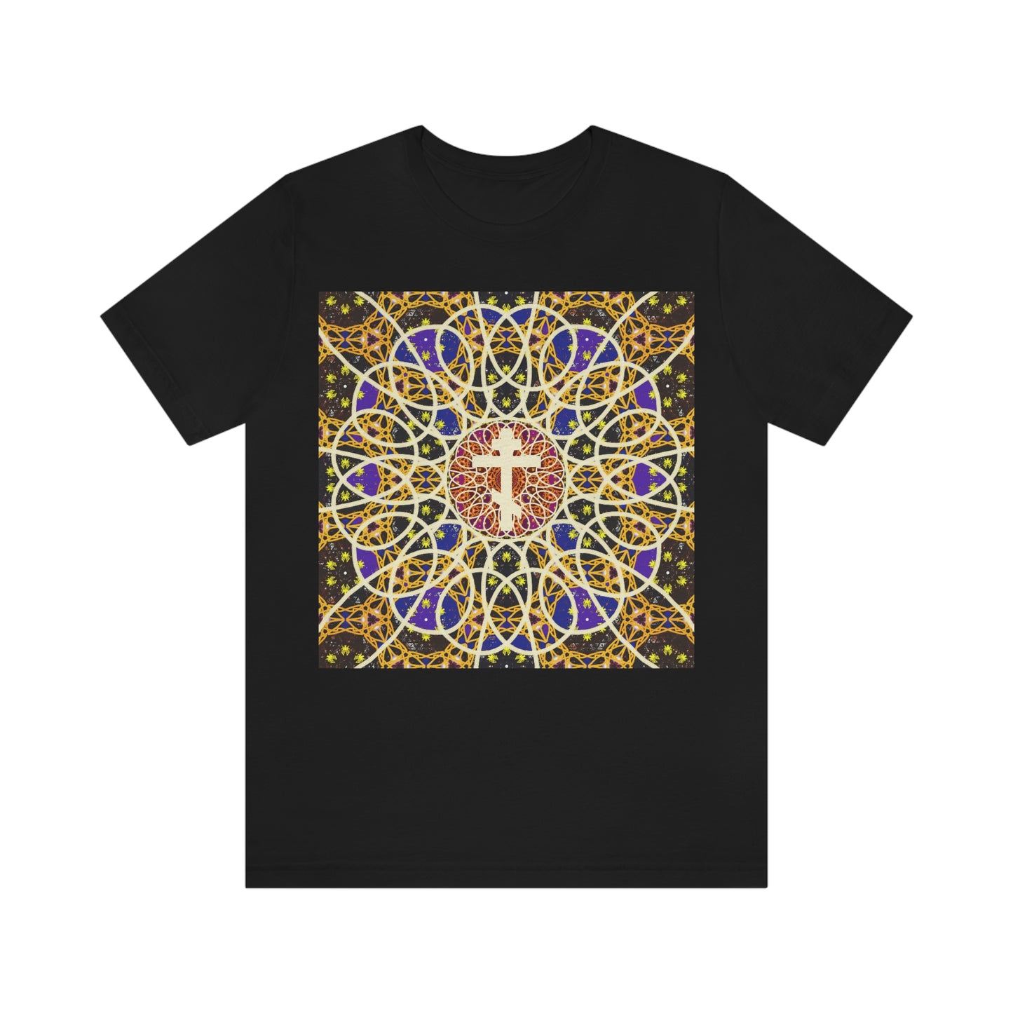 Art Cross: Rose Window No. 1 | Orthodox Christian T-Shirt
