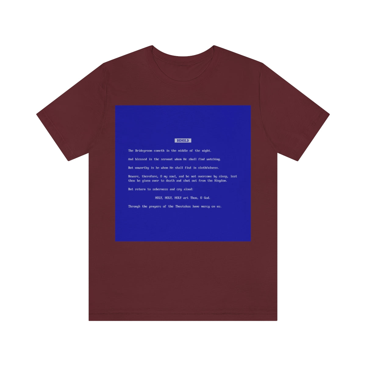 Behold the Bridegroom No. 4 | Orthodox Christian T-Shirt