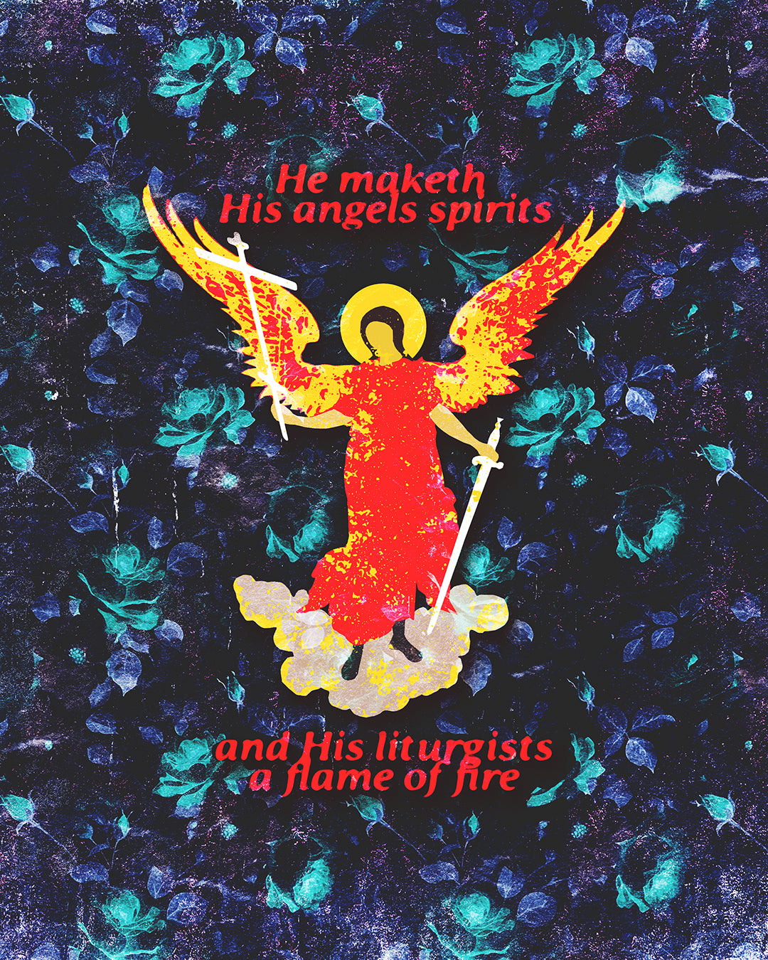 He Maketh His Angels Spirits (Psalm 103 LXX) No. 1 | Orthodox Christian Hoodie / Hooded Sweatshirt