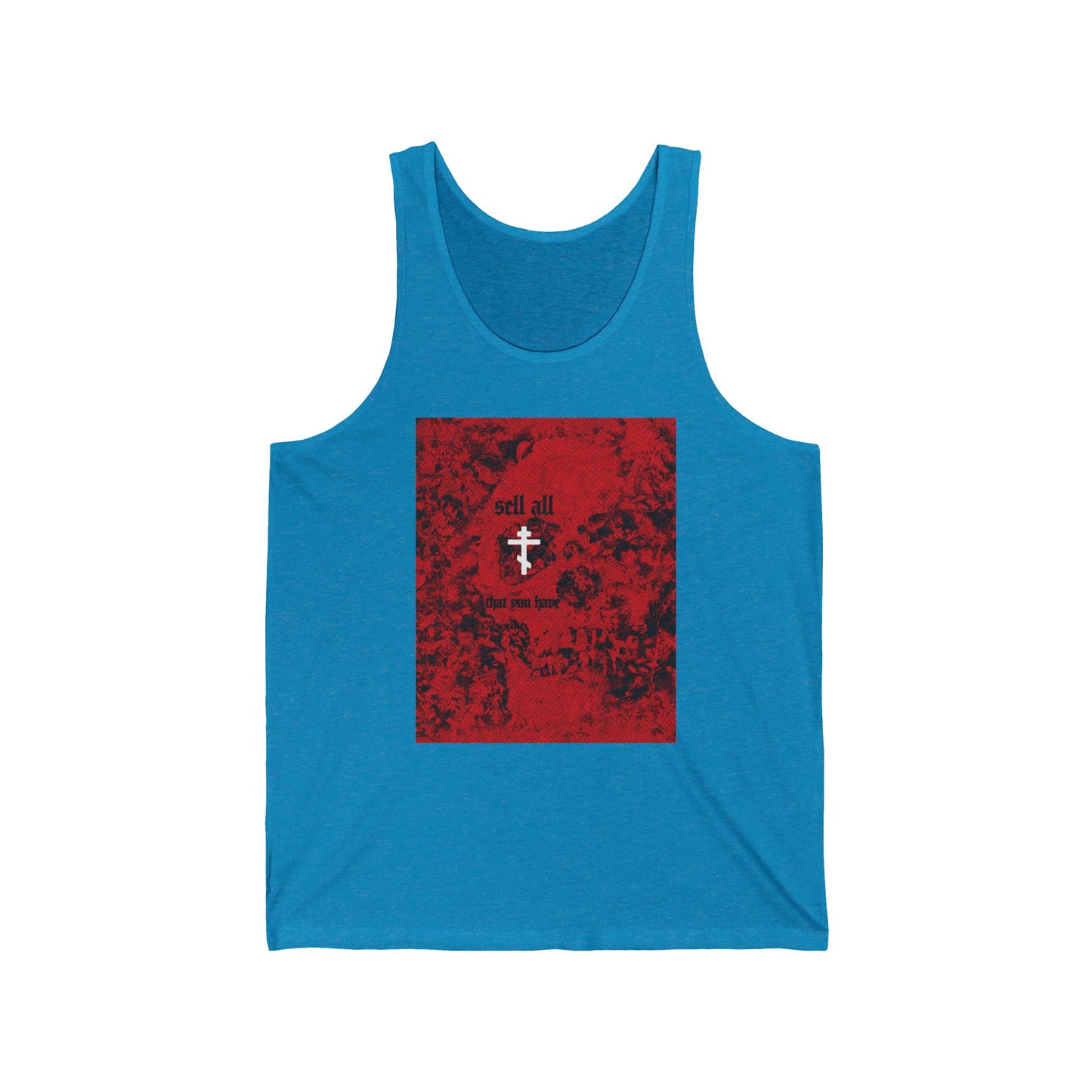 Sell All That You Have (Matthew 19:21) No. 3 | Orthodox Christian Jersey Tank Top / Sleeveless Shirt