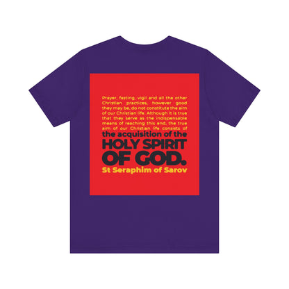 Acquisition of the Holy Spirit (St Seraphim of Sarov) No. 1 | Orthodox Christian Double-Sided T-Shirt