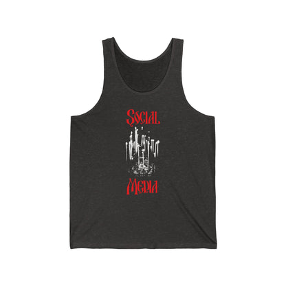 Social Media (Candles) No. 1 | Orthodox Christian Jersey Tank Top / Sleeveless Shirt