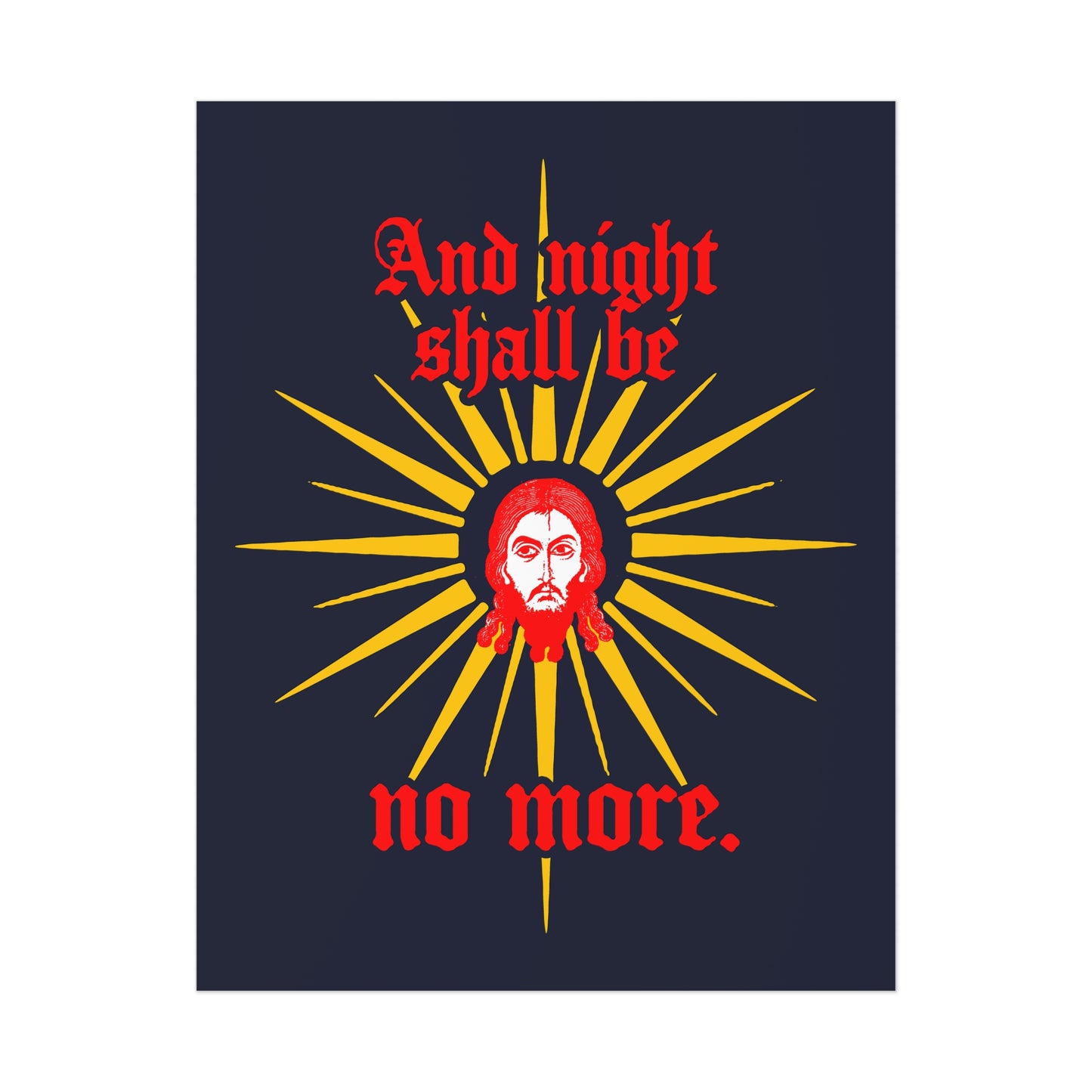 And Night Shall Be No More 2 | Orthodox Christian Art Poster