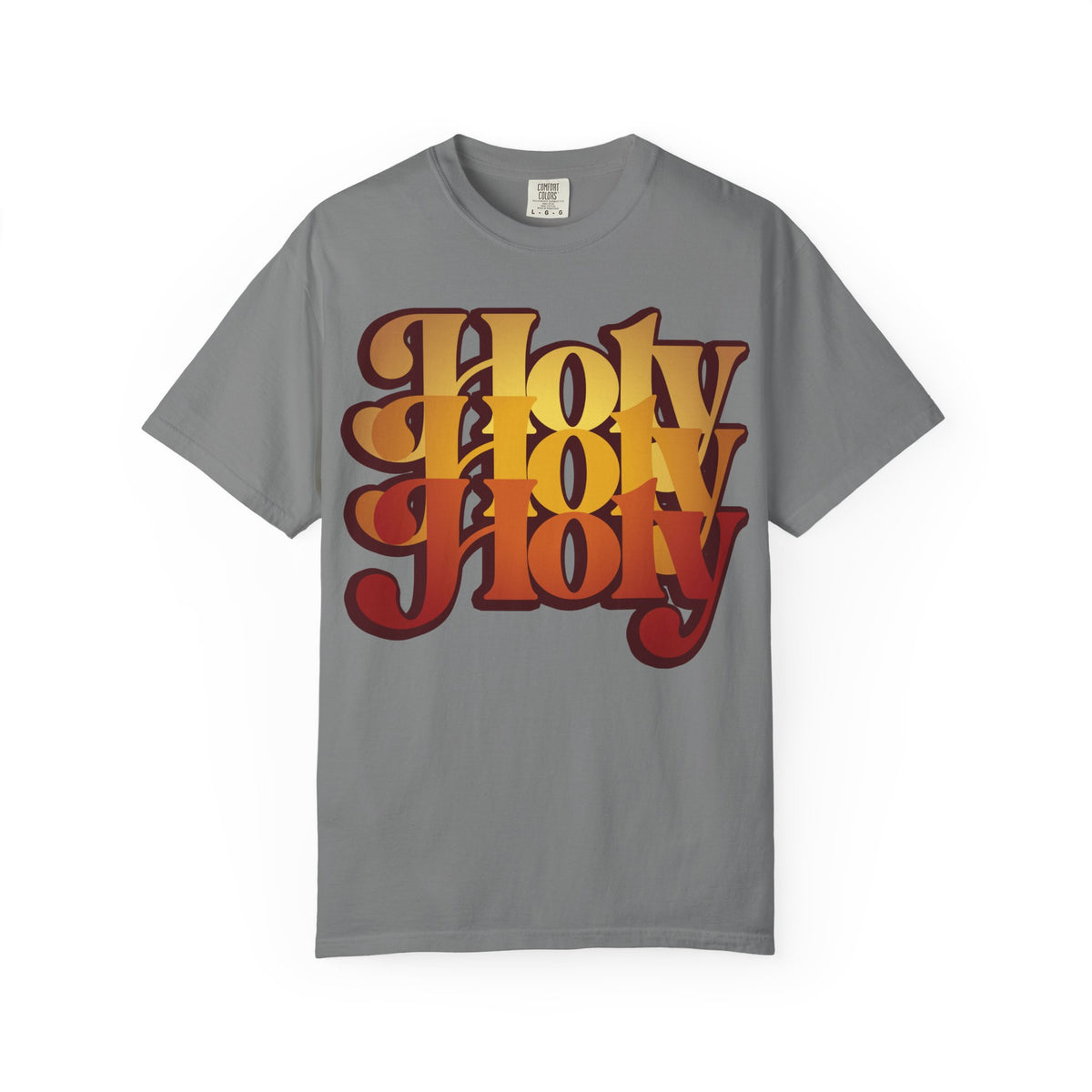 Holy Holy Holy Trisagion Liturgical Prayer 70s Style | Cherubim & Seraphim Prayer | Isaiah 6 | Orthodox Heavyweight Cotton Unisex Tee